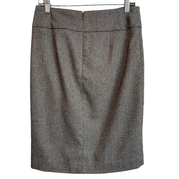 Talbots Cascading Ruffle Wool Blend Pencil Career Skirt Women's Size 2 - Picture 4 of 9